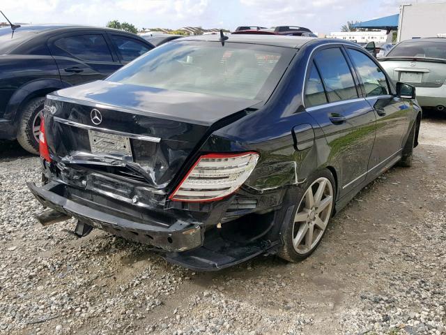 WDDGF4HB4EA957183 - 2014 MERCEDES-BENZ C 250 BLACK photo 4