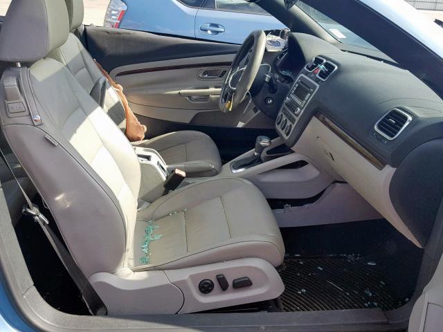 WVWFA71F39V006927 - 2009 VOLKSWAGEN EOS LUX 蓝色 照片 5