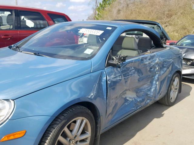 WVWFA71F39V006927 - 2009 VOLKSWAGEN EOS LUX 蓝色 照片 9