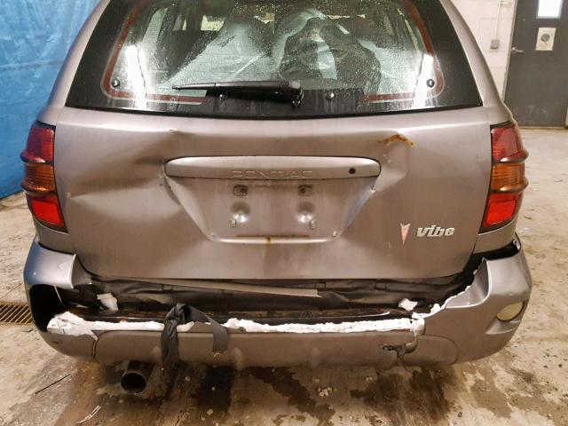 5Y2SL65816Z411249 - 2006 PONTIAC VIBE GRAY photo 9