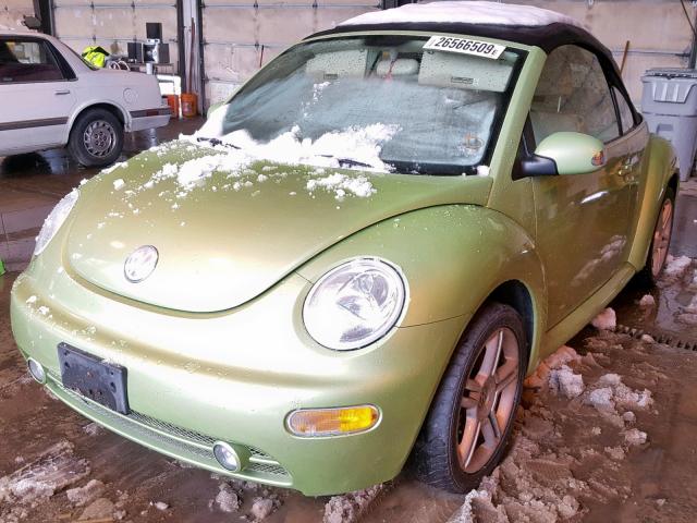 3VWCD31Y04M337288 - 2004 VOLKSWAGEN NEW BEETLE Yaşıl foto 2