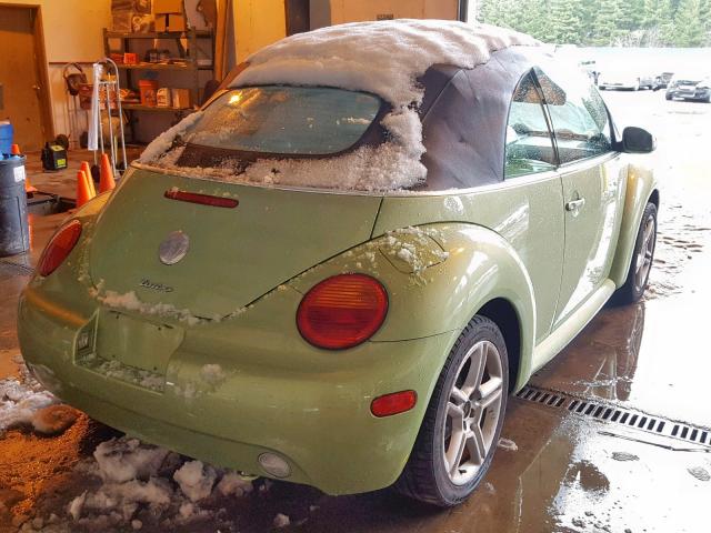 3VWCD31Y04M337288 - 2004 VOLKSWAGEN NEW BEETLE Yaşıl foto 4
