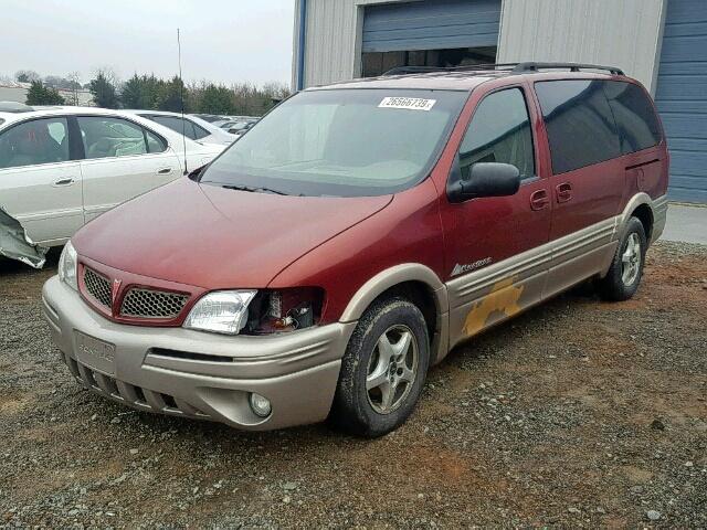 1GMDX03E23D151449 - 2003 PONTIAC MONTANA MAROON photo 2