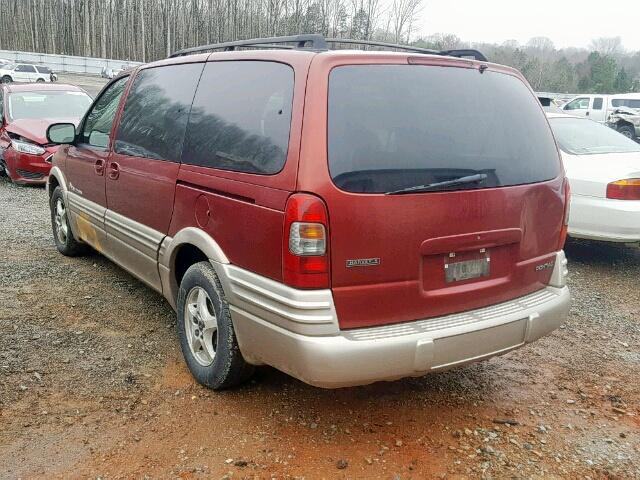 1GMDX03E23D151449 - 2003 PONTIAC MONTANA MAROON photo 3