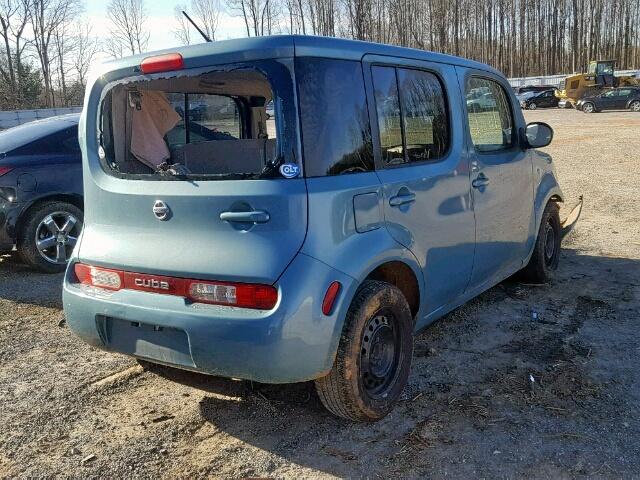 JN8AZ2KR3AT168432 - 2010 NISSAN CUBE BASE BLUE photo 4