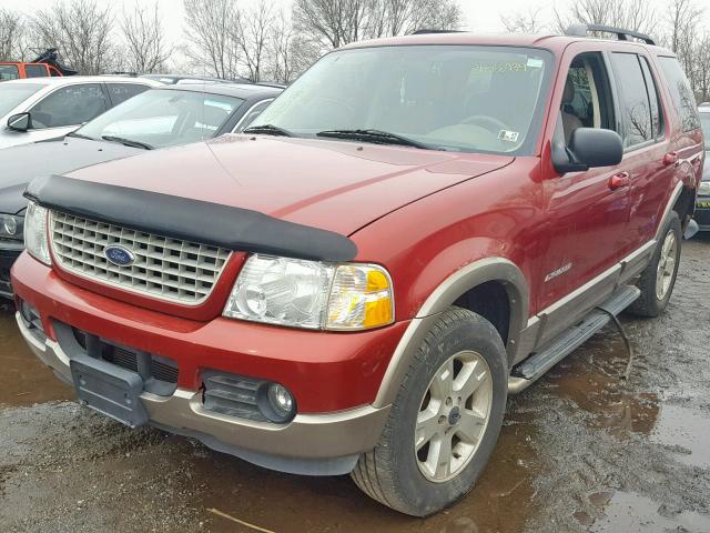 1FMZU74W74UA51962 - 2004 FORD EXPLORER E RED photo 2