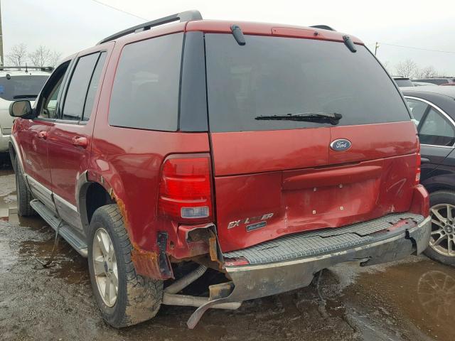 1FMZU74W74UA51962 - 2004 FORD EXPLORER E RED photo 3