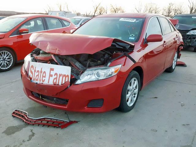 4T4BF3EK6BR205189 - 2011 TOYOTA CAMRY LE A BURGUNDY photo 2