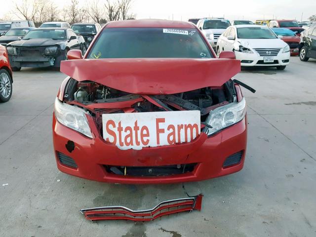 4T4BF3EK6BR205189 - 2011 TOYOTA CAMRY LE A BURGUNDY photo 9