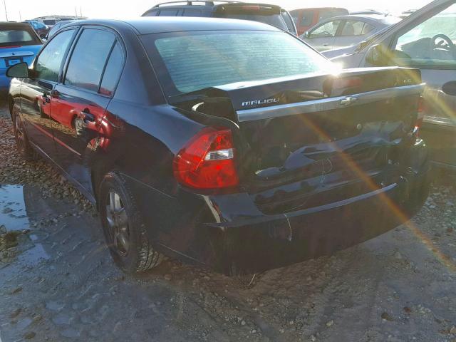 1G1ZS51FX6F290358 - 2006 CHEVROLET MALIBU LS BLACK photo 3