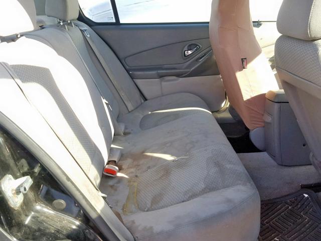 1G1ZS51FX6F290358 - 2006 CHEVROLET MALIBU LS BLACK photo 6