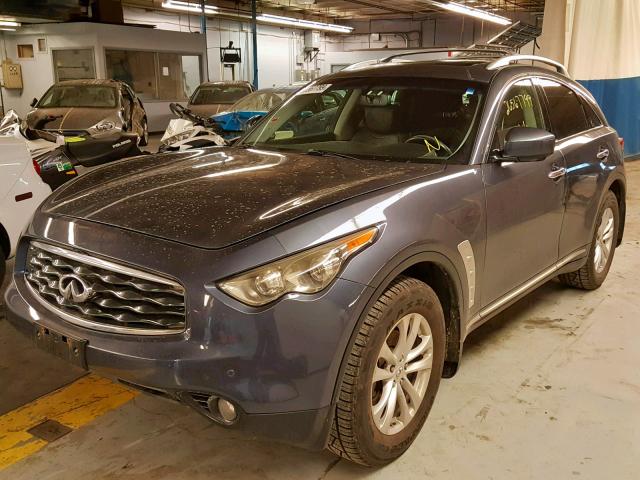 JN8AS1MWXAM851482 - 2010 INFINITI FX35 GRAY photo 2