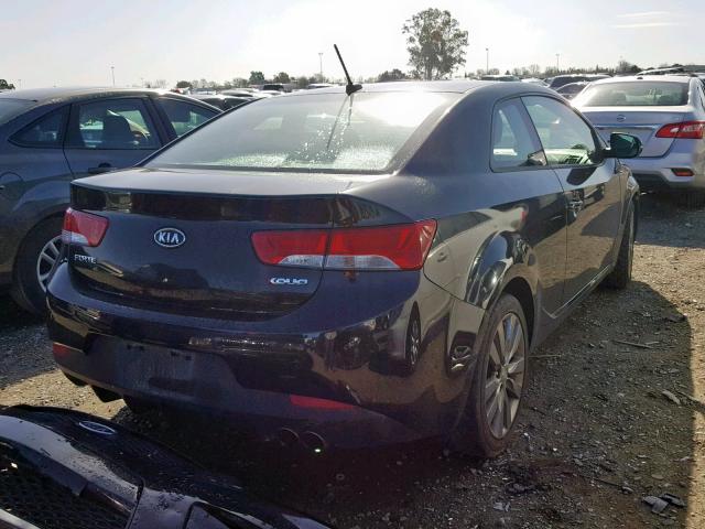 KNAFW6A36D5675295 - 2013 KIA FORTE SX BLACK photo 4