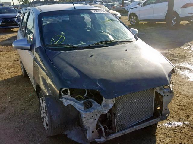 KL1TD66688B024411 - 2008 CHEVROLET AVEO BASE ვერცხლისფერი ფოტო 2