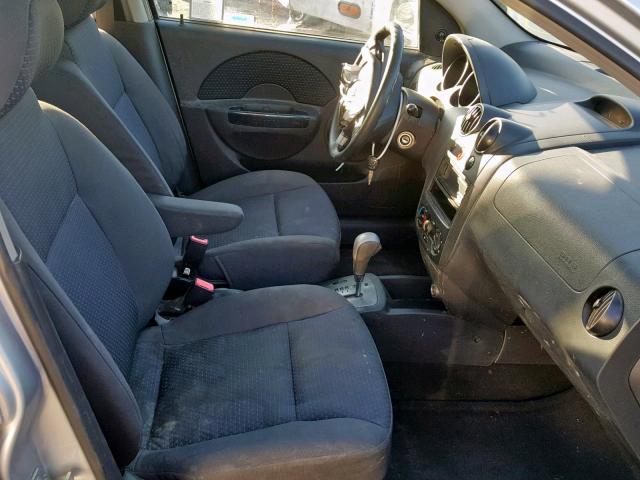 KL1TD66688B024411 - 2008 CHEVROLET AVEO BASE ვერცხლისფერი ფოტო 5