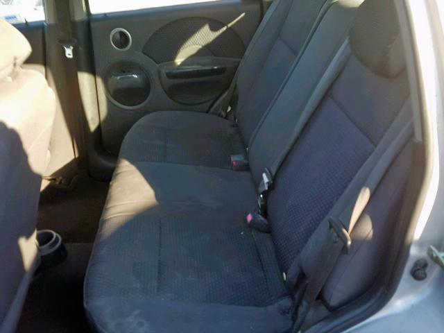 KL1TD66688B024411 - 2008 CHEVROLET AVEO BASE ვერცხლისფერი ფოტო 6