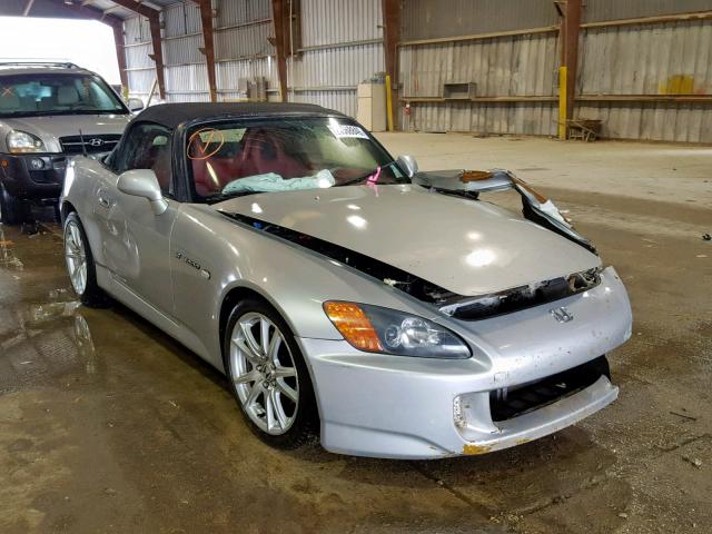 JHMAP11482T006443 - 2002 HONDA S2000 SILVER photo 1