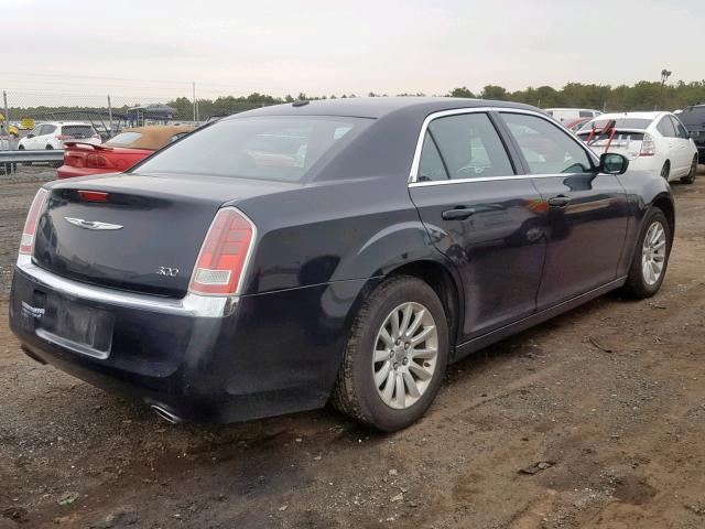 2C3CCAAG8DH665384 - 2013 CHRYSLER 300 BLUE photo 4