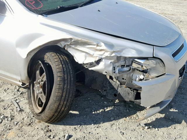 1G1ZG57B29F136396 - 2009 CHEVROLET MALIBU LS SILVER photo 9
