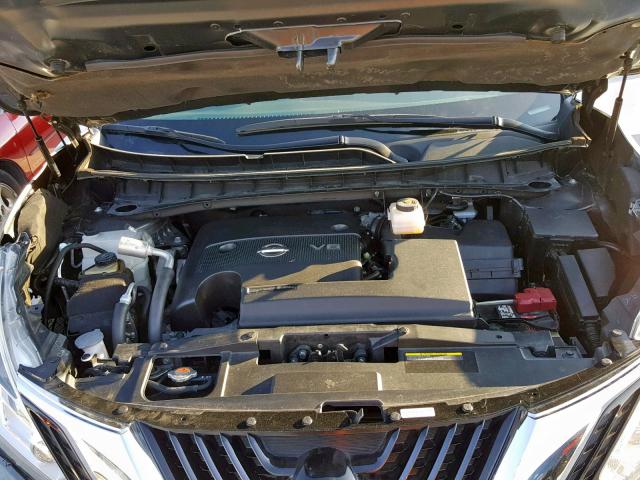 5N1AZ2MG4FN214087 - 2015 NISSAN MURANO S GRAY photo 7