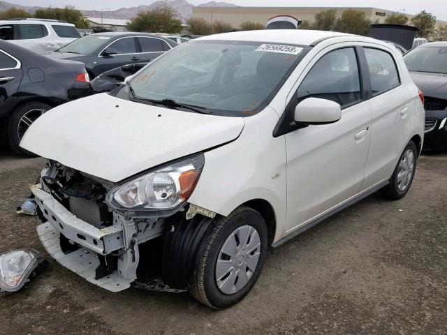 ML32A3HJ7FH035703 - 2015 MITSUBISHI MIRAGE DE WHITE photo 2