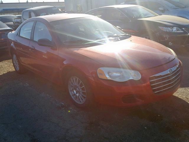 1C3EL46X24N274029 - 2004 CHRYSLER SEBRING LX MAROON photo 1