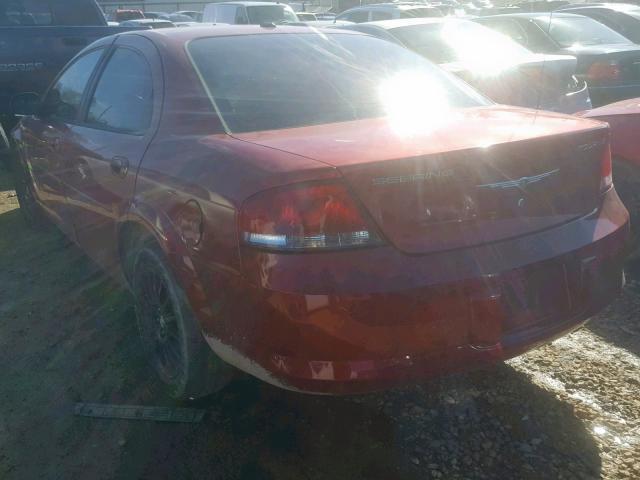 1C3EL56R36N188917 - 2006 CHRYSLER SEBRING TO MAROON photo 3