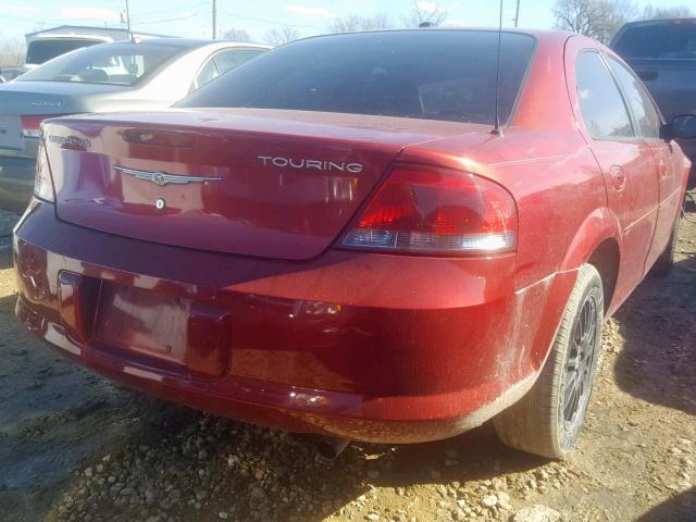 1C3EL56R36N188917 - 2006 CHRYSLER SEBRING TO MAROON photo 4