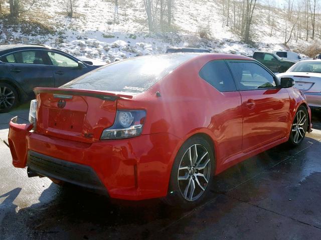 JTKJF5C71F3089134 - 2015 TOYOTA SCION TC RED photo 4