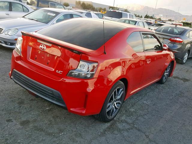 JTKJF5C76E3088317 - 2014 TOYOTA SCION TC წითელი ფოტო 4