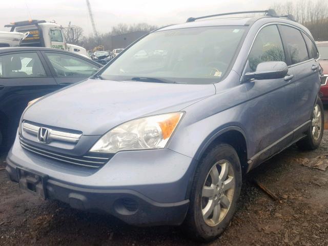 JHLRE48719C007569 - 2009 HONDA CR-V EXL BLUE photo 2