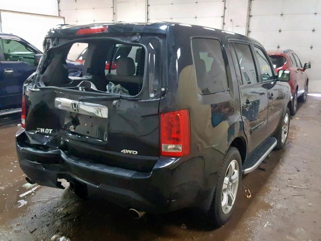 5FNYF4H72FB013787 - 2015 HONDA PILOT EXLN BLACK photo 4