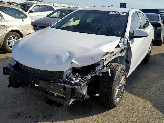 4T1BF1FK8GU593370 - 2016 TOYOTA CAMRY LE WHITE photo 2