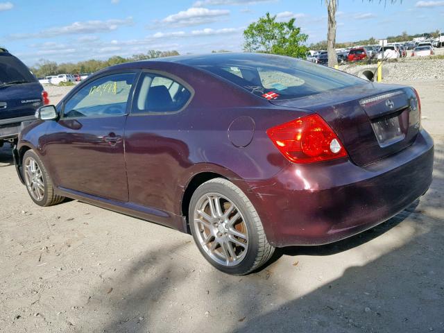 JTKDE177250059577 - 2005 TOYOTA SCION TC 勃艮第红 照片 3