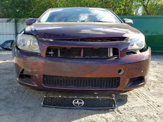 JTKDE177250059577 - 2005 TOYOTA SCION TC 勃艮第红 照片 9