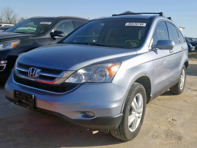 5J6RE3H7XBL036561 - 2011 HONDA CR-V EXL TURQUOISE photo 2