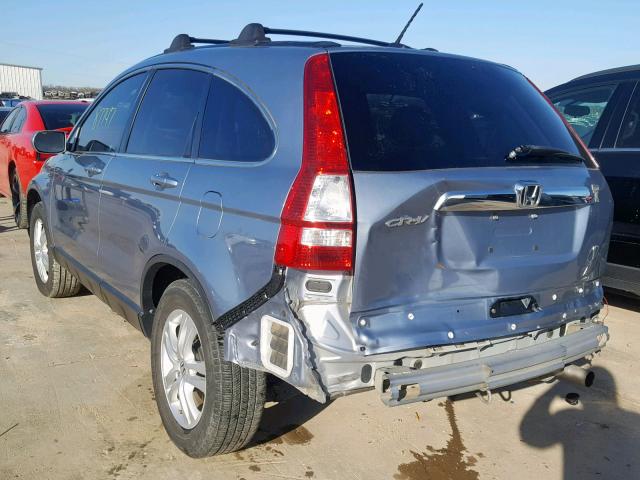 5J6RE3H7XBL036561 - 2011 HONDA CR-V EXL TURQUOISE photo 3