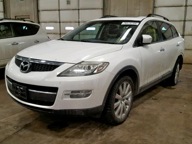 JM3TB38V080151660 - 2008 MAZDA CX-9 WHITE photo 2