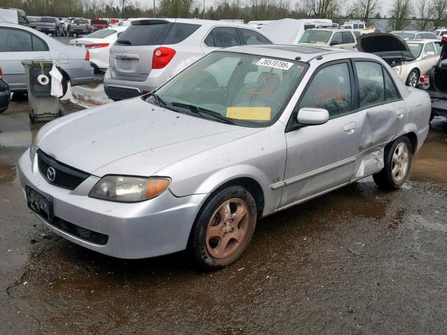 JM1BJ225620556214 - 2002 MAZDA PROTEGE DX SILVER photo 2