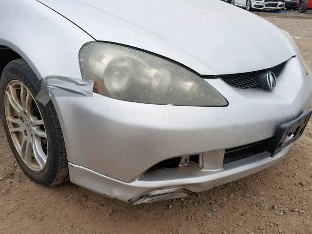 JH4DC54876S013359 - 2006 ACURA RSX SILVER photo 9