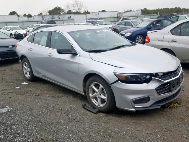 1G1ZB5STXHF291484 - 2017 CHEVROLET MALIBU LS SILVER photo 1