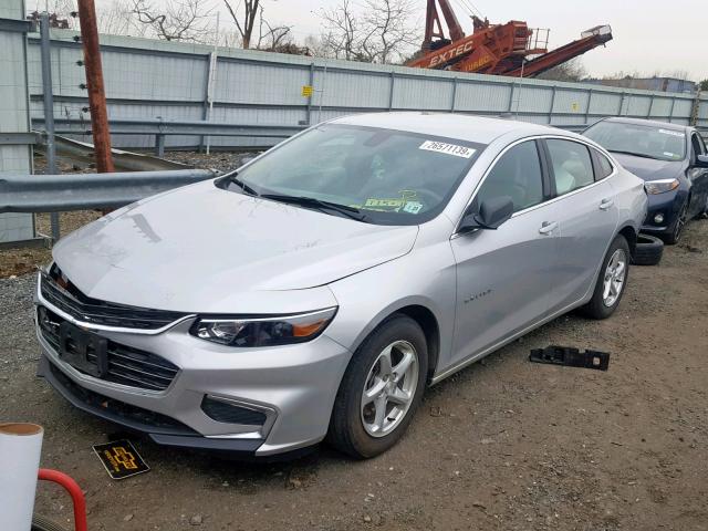 1G1ZB5STXHF291484 - 2017 CHEVROLET MALIBU LS SILVER photo 2