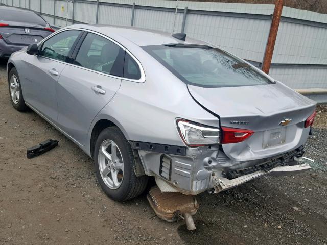 1G1ZB5STXHF291484 - 2017 CHEVROLET MALIBU LS SILVER photo 3