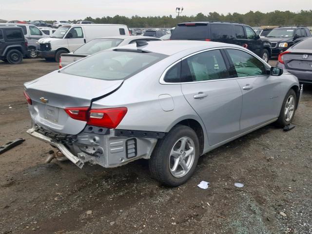 1G1ZB5STXHF291484 - 2017 CHEVROLET MALIBU LS SILVER photo 4