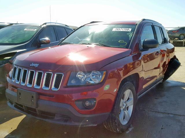 1C4NJDBB6GD662905 - 2016 JEEP COMPASS SP 勃艮第红 照片 2