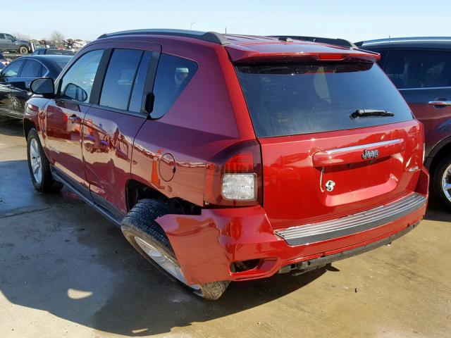 1C4NJDBB6GD662905 - 2016 JEEP COMPASS SP 勃艮第红 照片 3