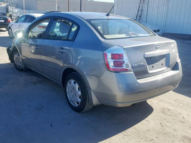 3N1AB61E88L745950 - 2008 NISSAN SENTRA 2.0 GRAY photo 3