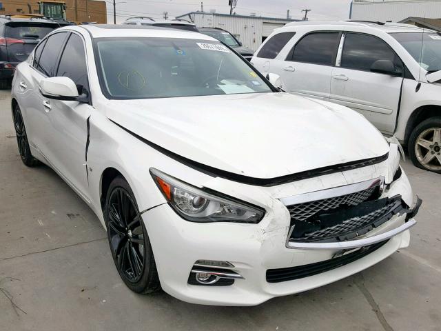 JN1BV7AP3EM671910 - 2014 INFINITI Q50 BASE WHITE photo 1