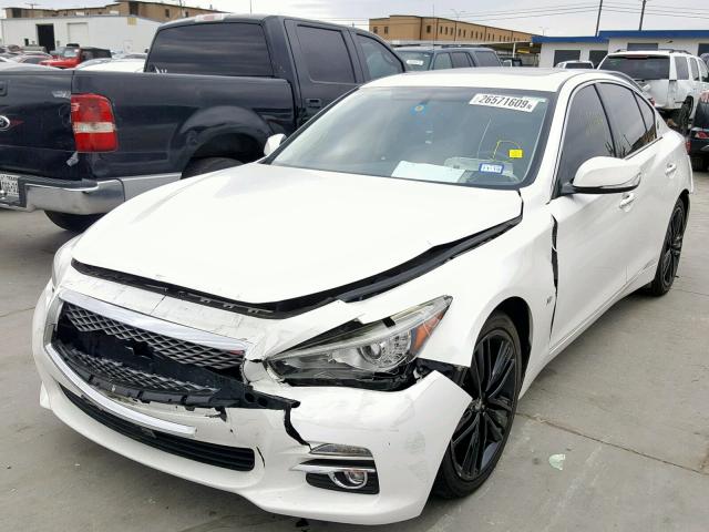 JN1BV7AP3EM671910 - 2014 INFINITI Q50 BASE WHITE photo 2