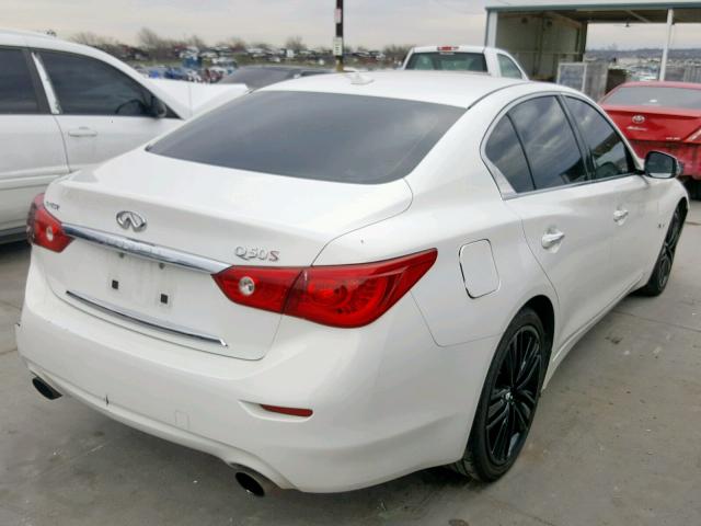 JN1BV7AP3EM671910 - 2014 INFINITI Q50 BASE WHITE photo 4